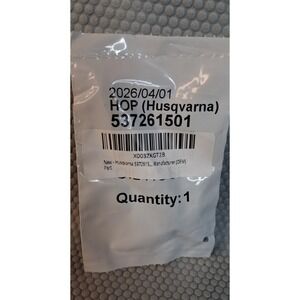 Husqvarna 537261501 Oil Hose Genuine OEM Replacement Part Black Oil Line